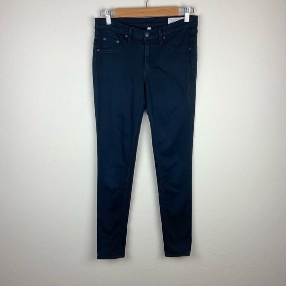 Rag & Bone ‘Legging’ Jeans - Black Plush - Picture 2 of 8